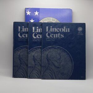 Lincoln Cents Coin Folders and State Quarter Books